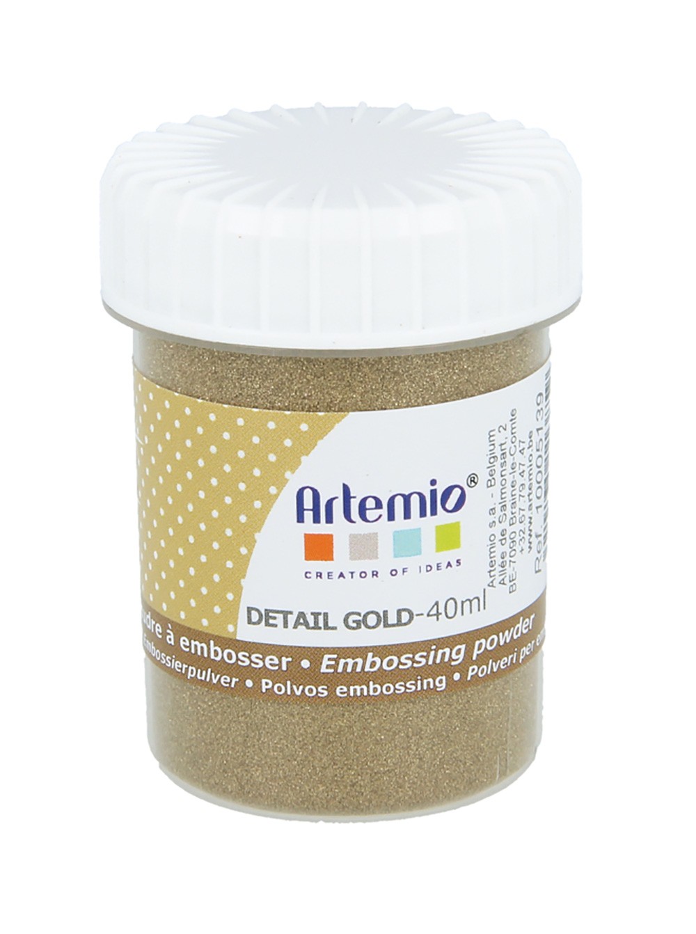Poudre relief détail gold opaque - 40 ml - Artemio