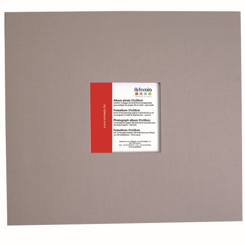 Album photo tissu gris 31x35 cm - Artemio