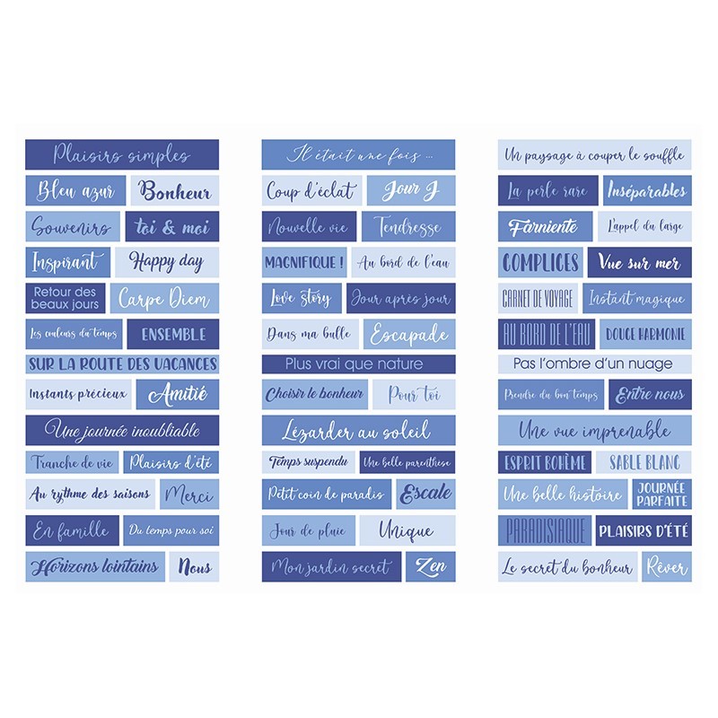 Stickers bleu  - Artemio