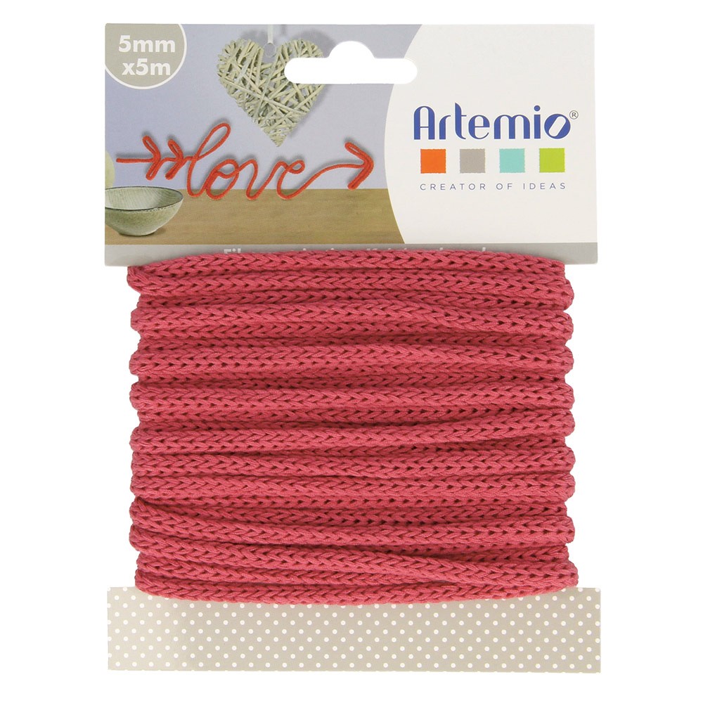 Fil tricotin bordeaux- 5 m X 5 mm - Artemio