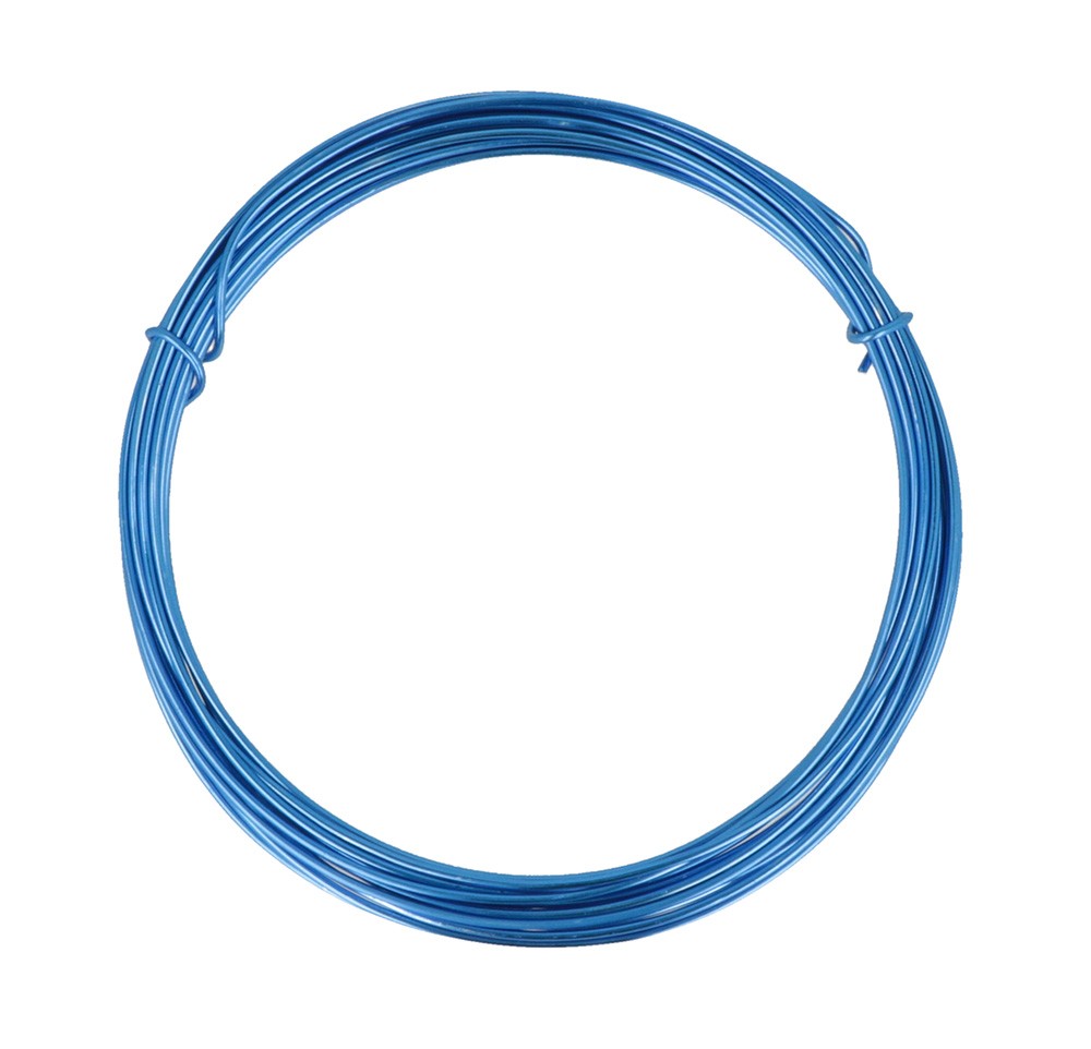 Fil aluminium bleu - 5 m X 1,5 mm - Artemio