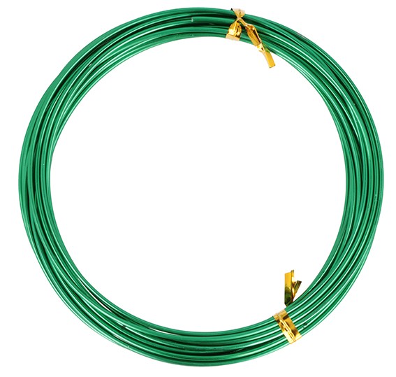 Fil aluminium vert - 5 m X 1,5 mm - Artemio