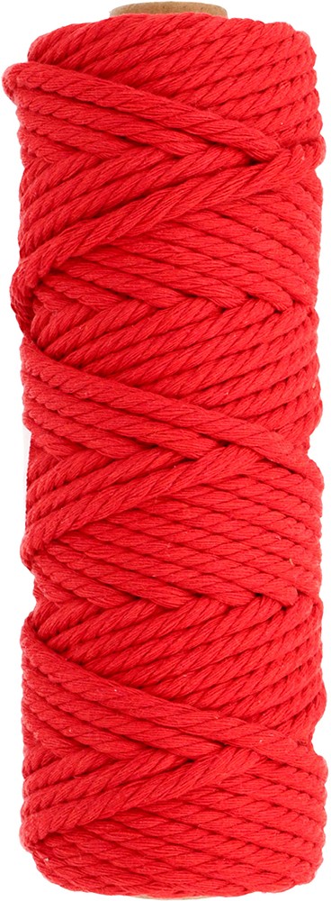 Corde coton rouge 33 m x 4 mm  - Artemio