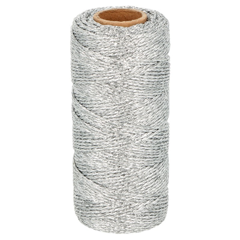 Corde métallique argentée 100 m x 1,5 mm - Artemio