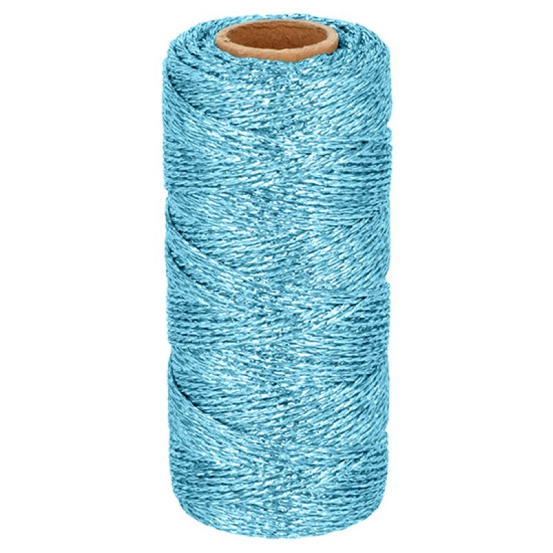Corde métallique bleu claire 100 m x 1,5 mm - Artemio