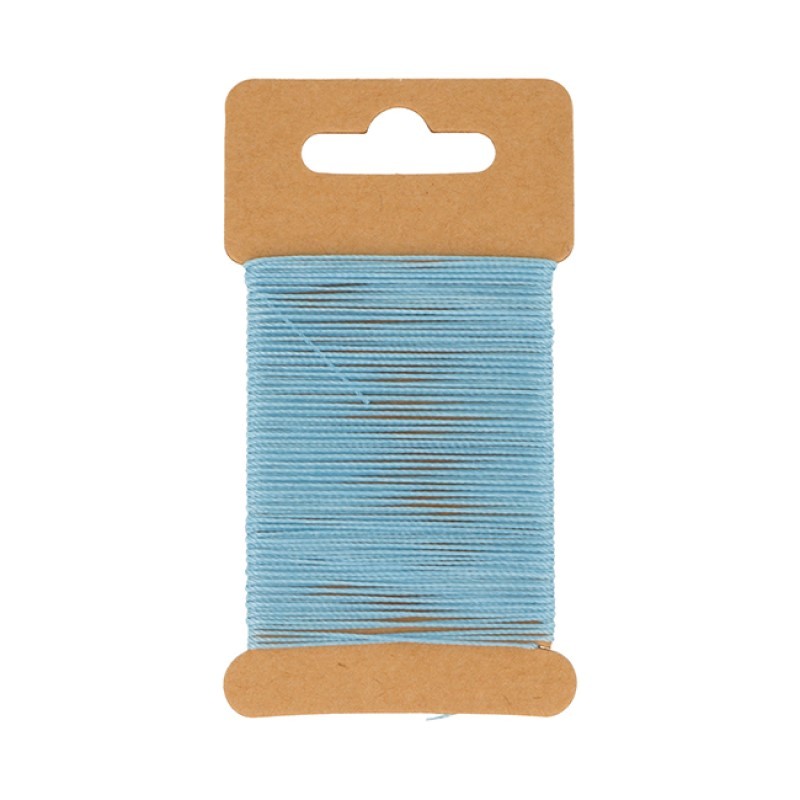 Fil de coton ciré bleu  10 m - Artemio