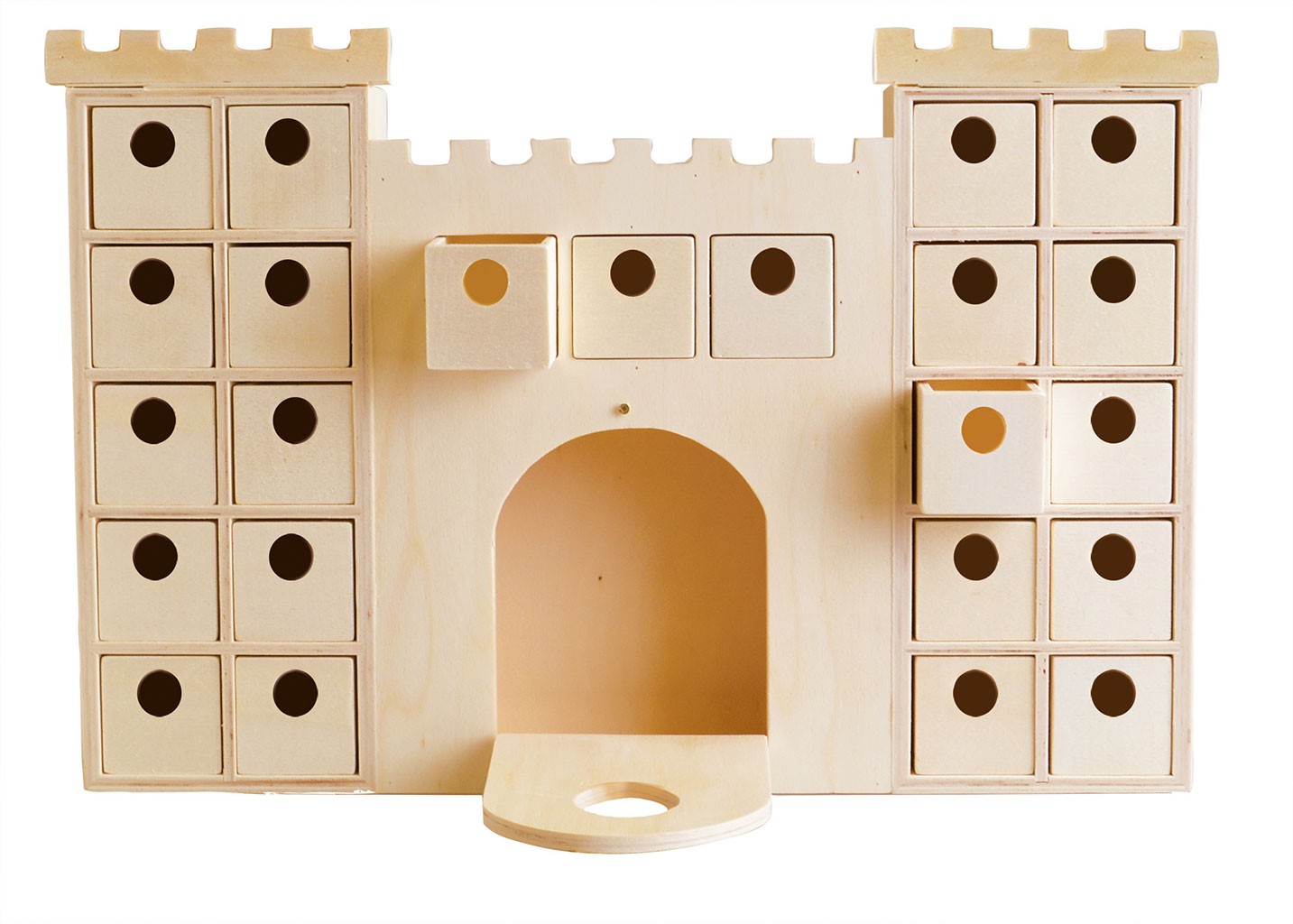 Calendrier de l'Avent château 42,3x6x42 cm - Artemio