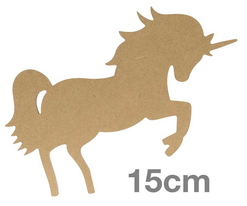 Silhouette licorne - 15 cm - MDF - silhwood