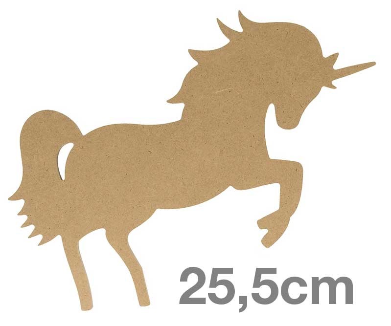 Silhouette licorne - 25,5 cm - MDF - Silhwood