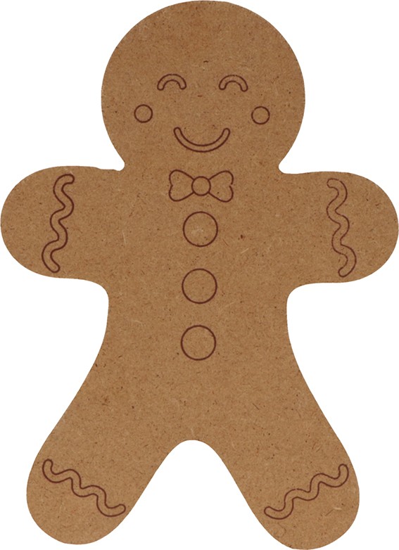 Silhouette gingerbread 15x11 cm MDF - Silhwood