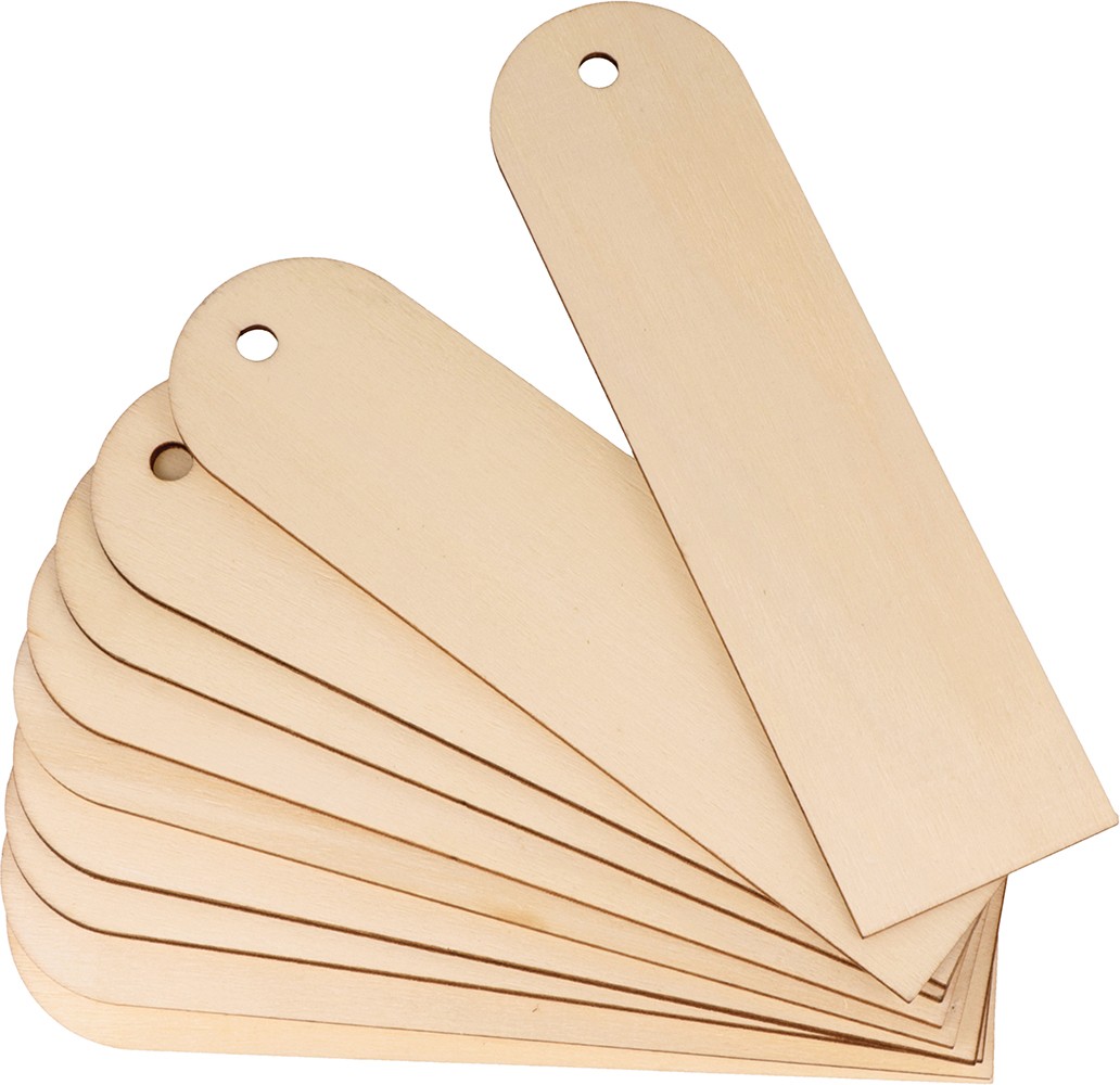10 marque-pages 18x5 cm - bois - Artemio