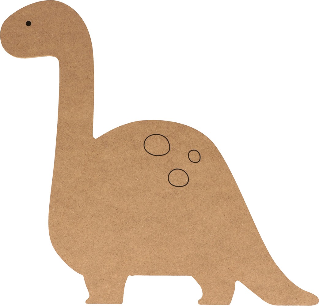Silhouette dinosaure 26x25 cm - MDF - Silhwood