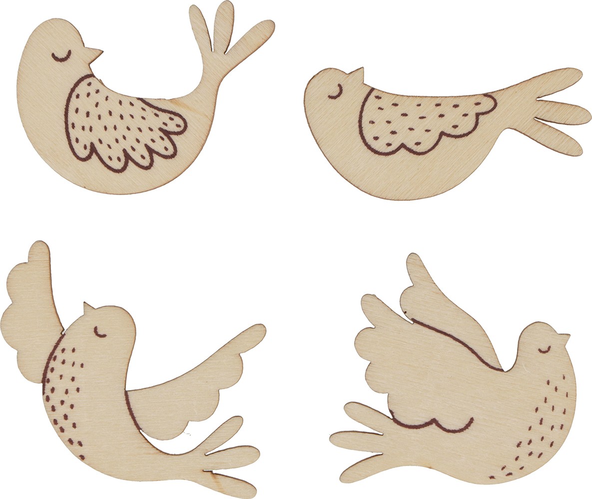 4x3 silhouettes en bois colombes - Artemio