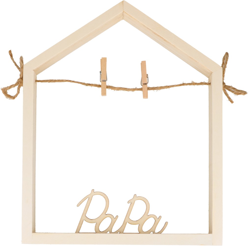 Cadre 3D papa en bois 15,3x19 cm - Artemio