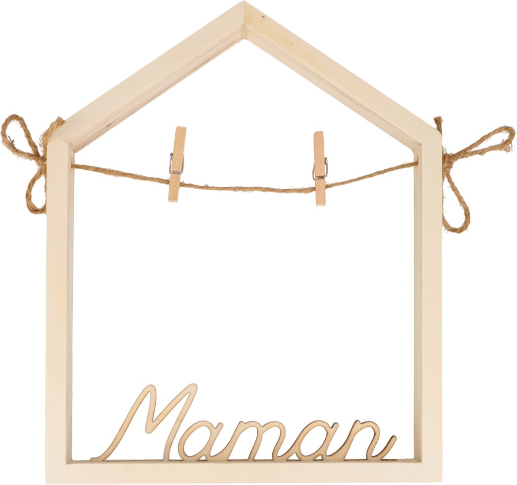 Cadre 3D maman en bois 15,3x19 cm - Artemio