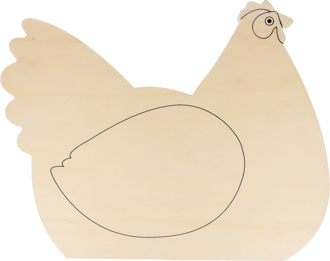 Silhouette en bois poule 30x23,5 cm - Artemio
