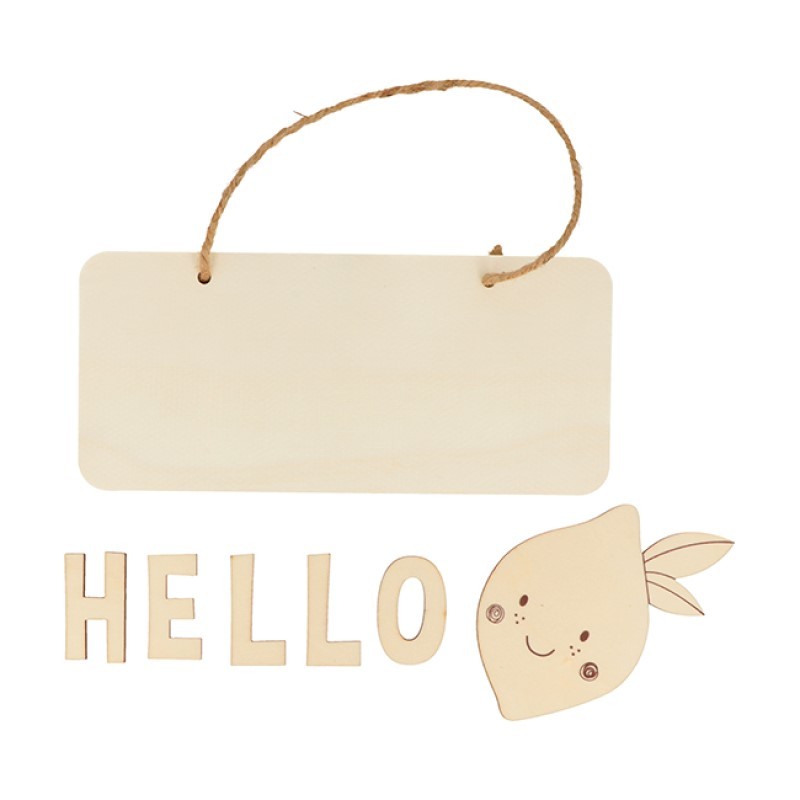 
Plaque de porte citron 20x9 cm - Artemio