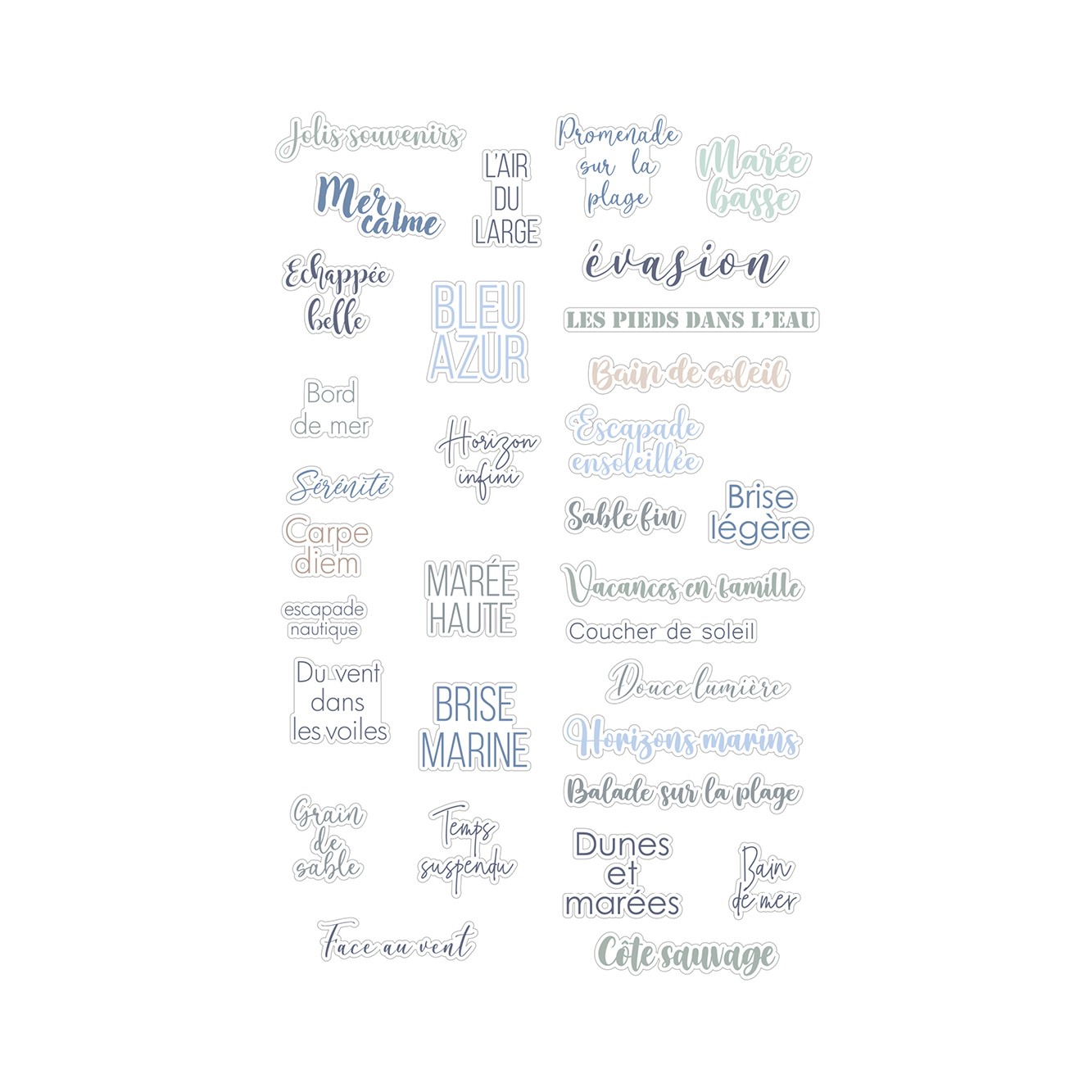 Die-cuts papier marée haute - Artemio