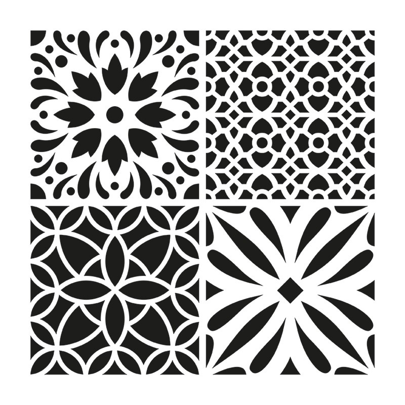 Pochoir carreaux 30x30 cm - Artemio