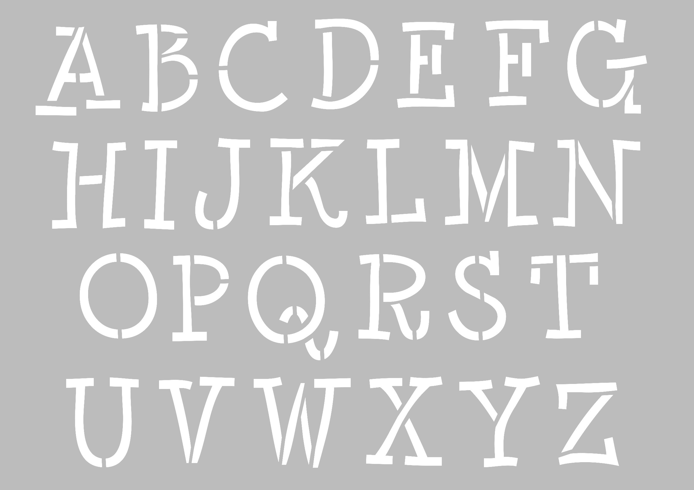 Pochoir alphabet 21x29,7 cm - Artemio