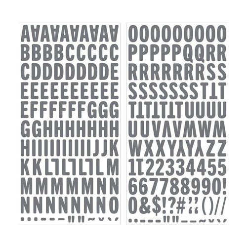 Large alphas stickers 3D - We R
