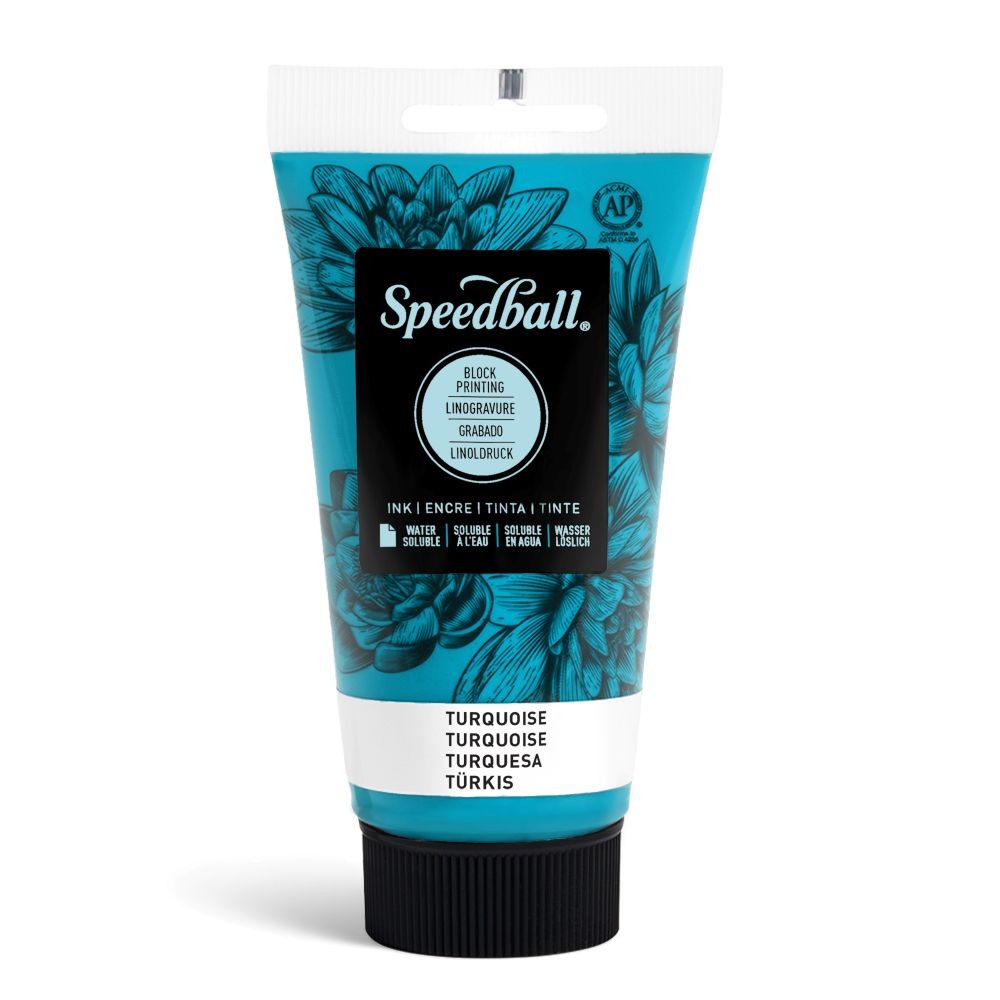  Water-soluble bloc printing ink turquoise - Speedball