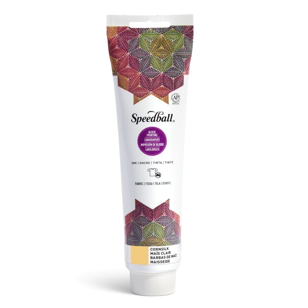 Fabric block printing ink cornsilk - Speedball