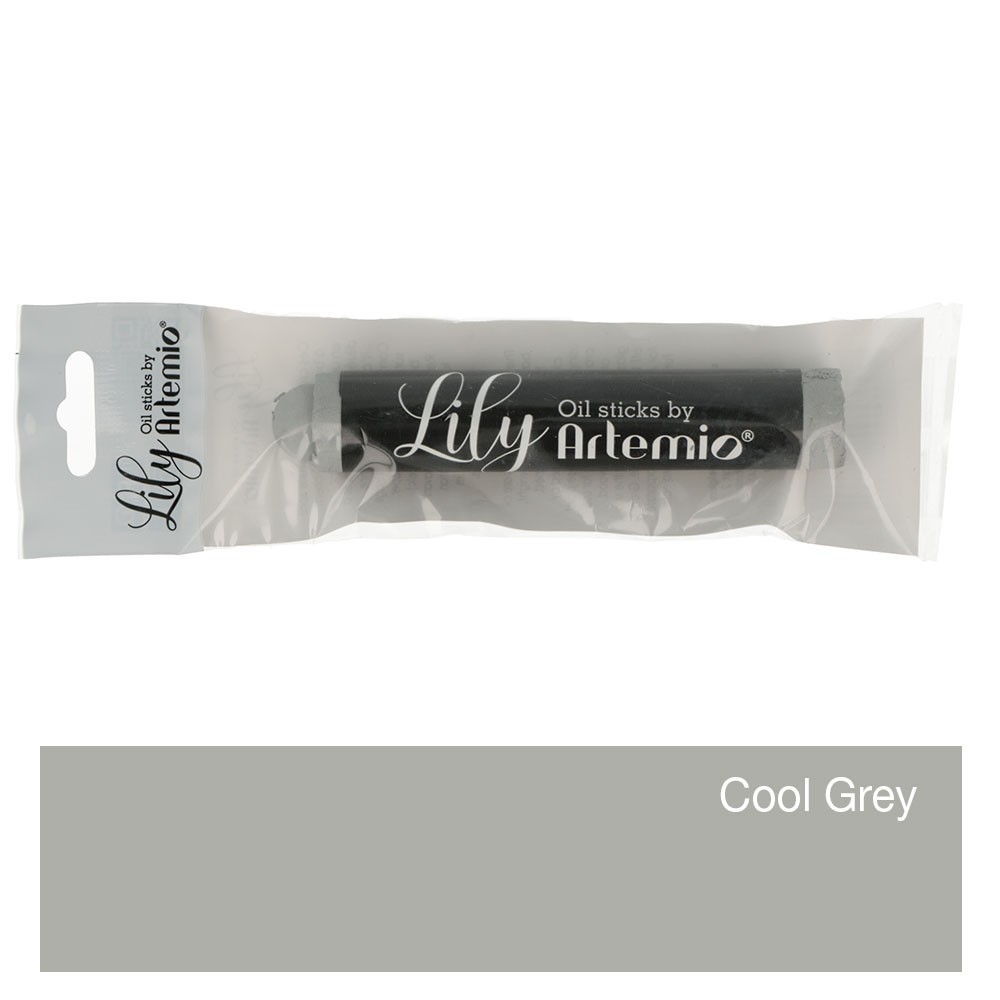 Stick Lily Cool grey peinture à l'huile - Artemio