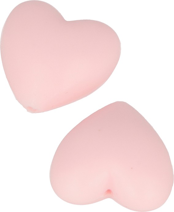 2 perles roses 29x29x12 mm silicone - Artemio