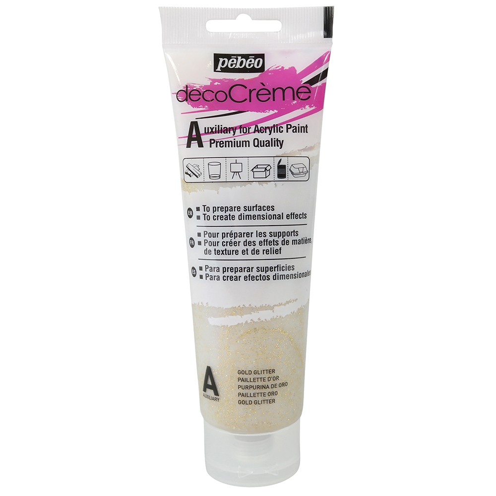 Auxiliaire pailette or - 120 ml - décocrème - Pébéo