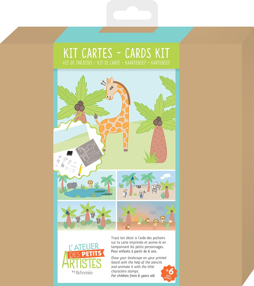 Kit cartes jungle - Artemio