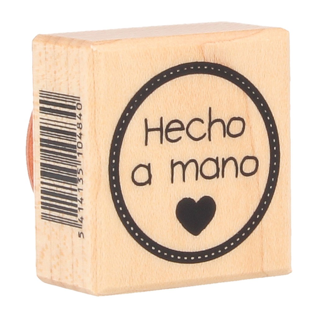 Tampon hecho a mano 37x40 mm - bois - Artemio