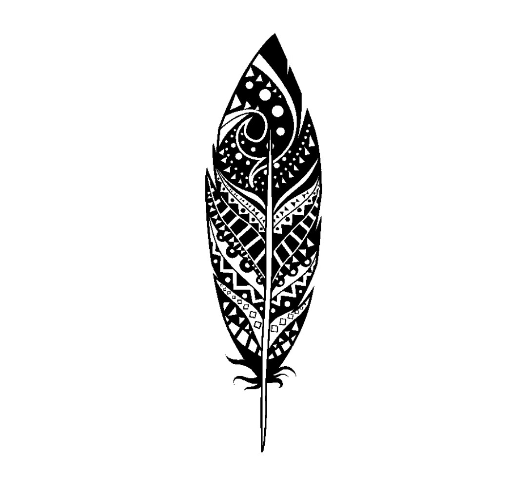 Tampon plume 26x75 mm - bois - Artemio