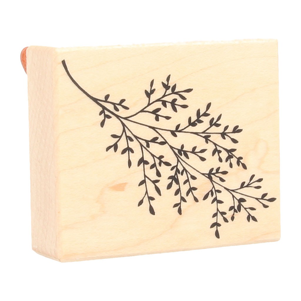 Tampon branche 58x70 mm - bois - Artemio