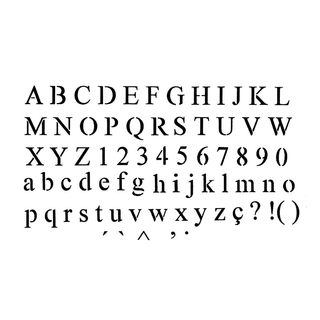 Pochoir alphabet découpe au laser 51x22 cm - Artemio