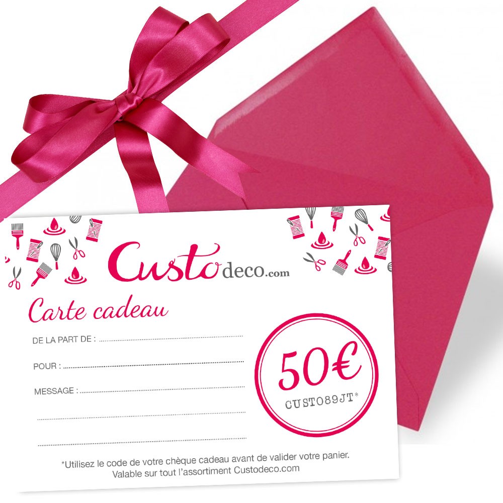 Bon cadeau Custodeco 50 €