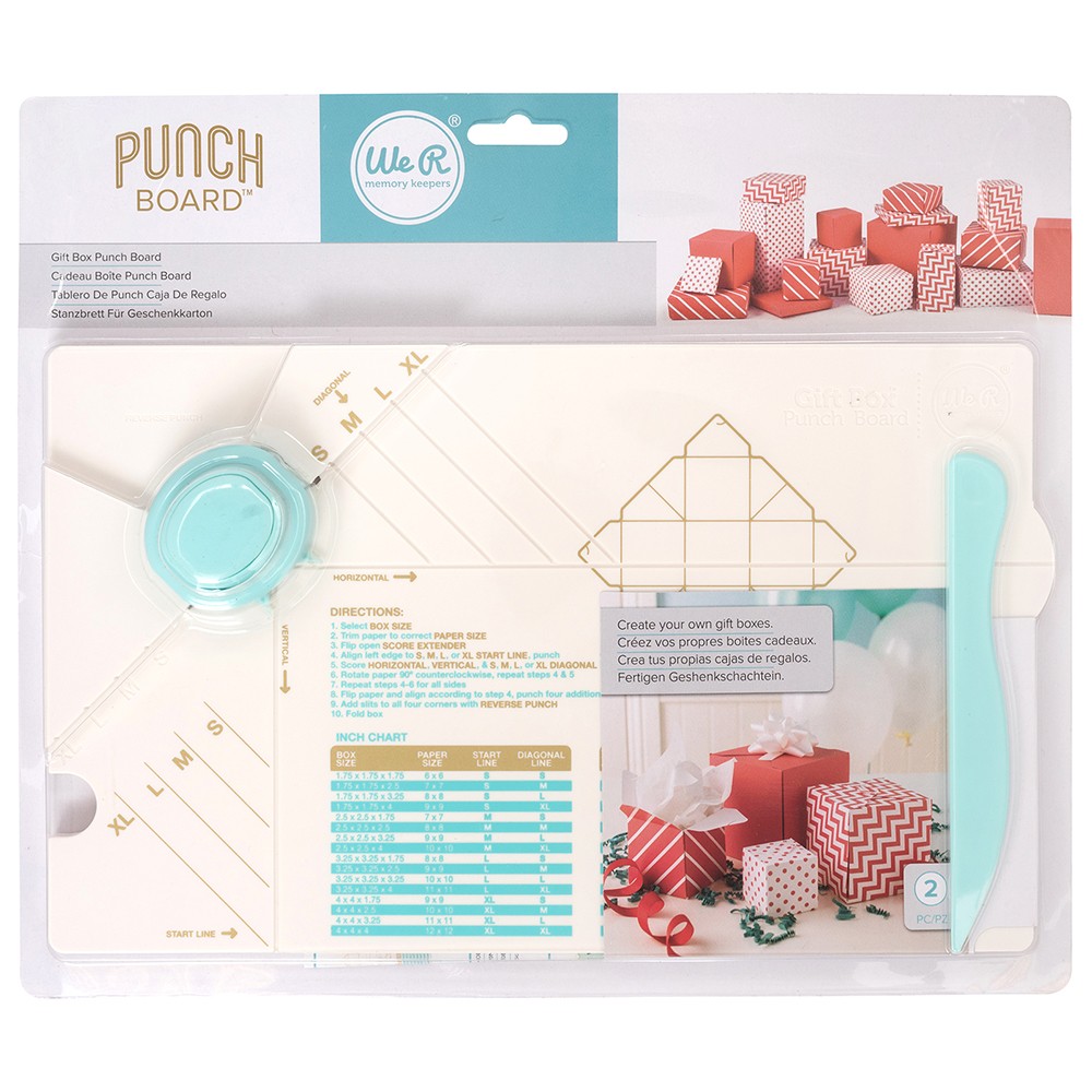 Gift box punch board - We R