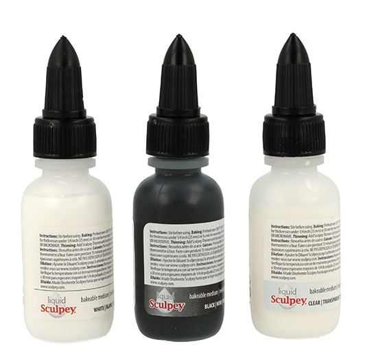 3 flacons argile liquide basics - 30 ml - Sculpey