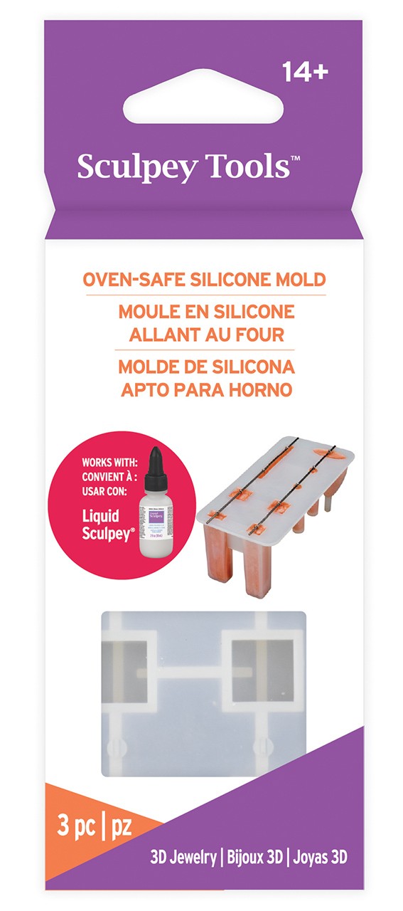 Moule 3D oven-safe mold en silicone  - Sculpey