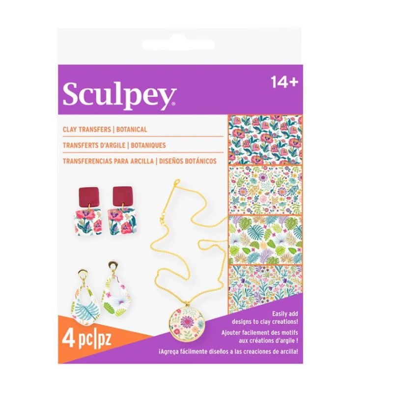 Tools Clay Transfers Botanicals - Sculpey 