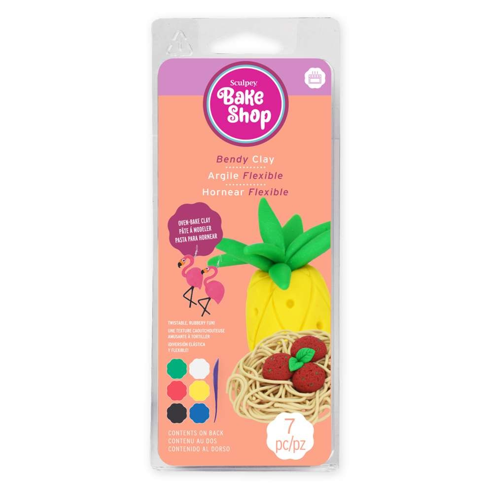 Bake shop bendy clay - 6 argiles flexibles - Sculpey