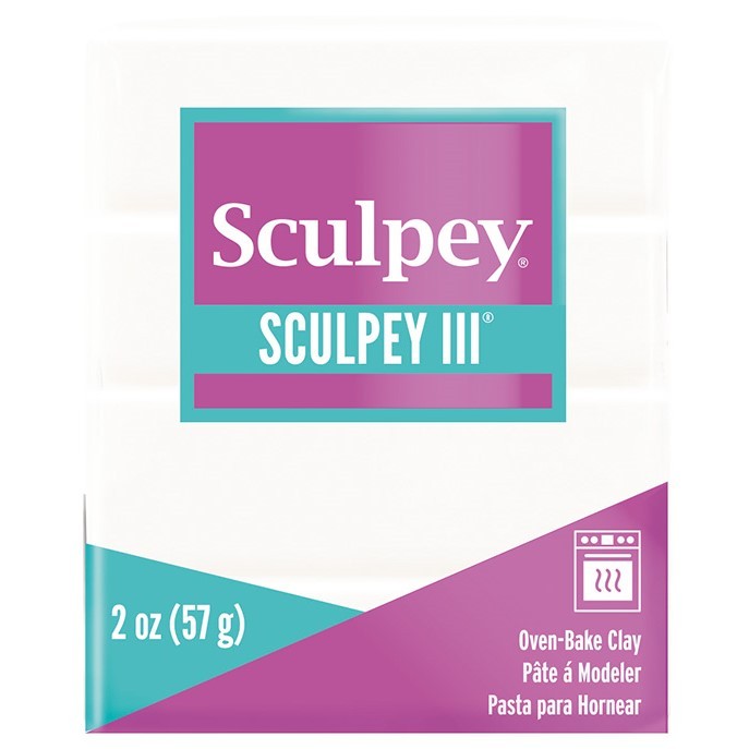Pâte III white - 57 gr - Sculpey