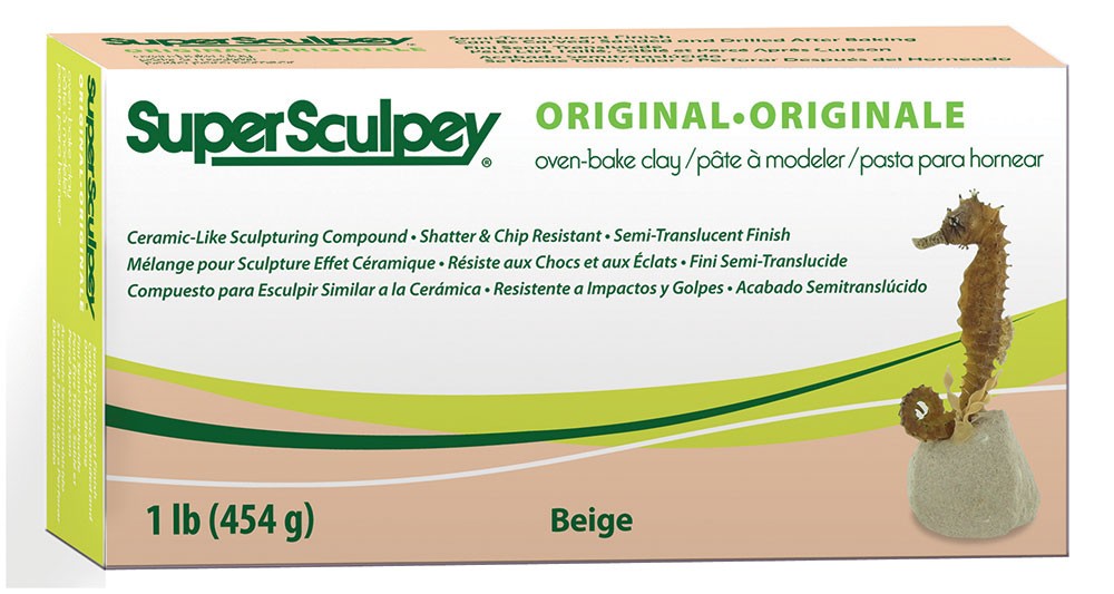Super Sculpey beige - semi-transparent - 454 gr - Sculpey