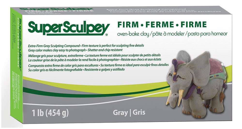Super Sculpey ferme - gris - 454 gr - Sculpey