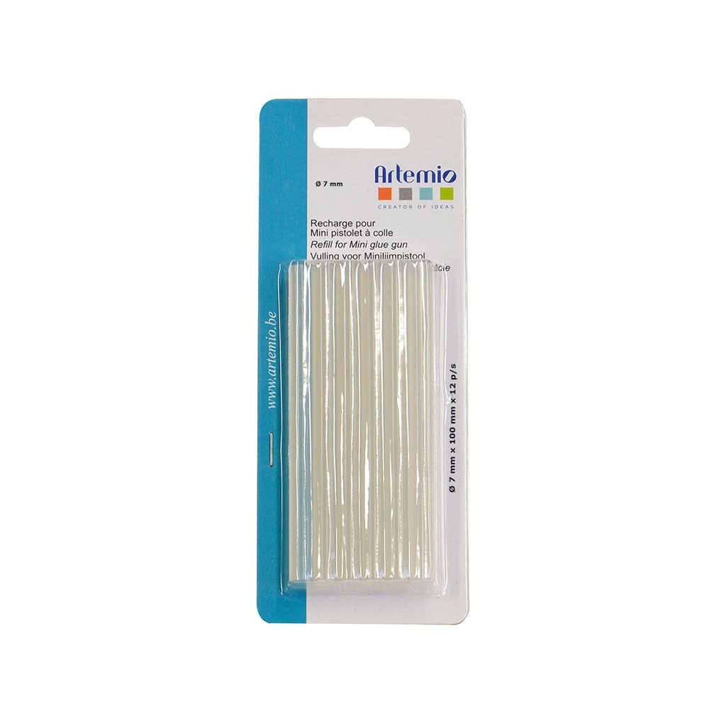12 recharges pistolet a colle - Artemio