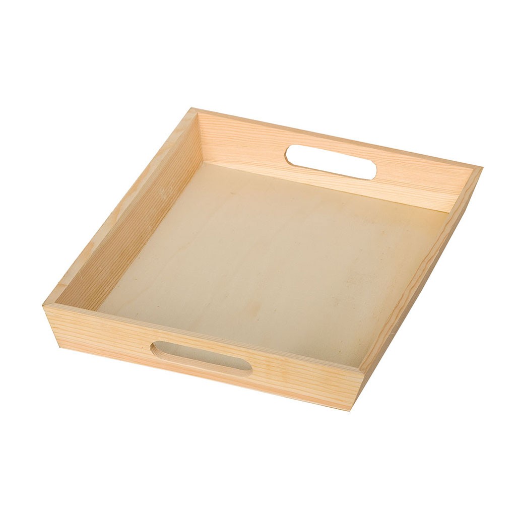 Plateau rectangulaire 25x35 cm bois - Artemio