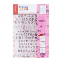 Tampons transparents alphabet - 14x18 cm - Artemio