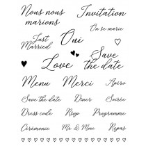 Tampons transparents invitation - 14x18 cm - Artemio