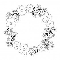 Tampon transparent couronne - 12 cm - Artemio