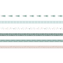 6 rubans imprimés - 1 cm X 1 m - Artemio